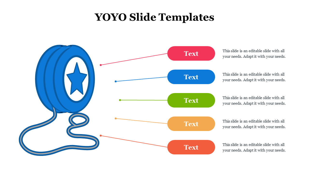 Free - Attractive YOYO Slide Templates Presentation Design